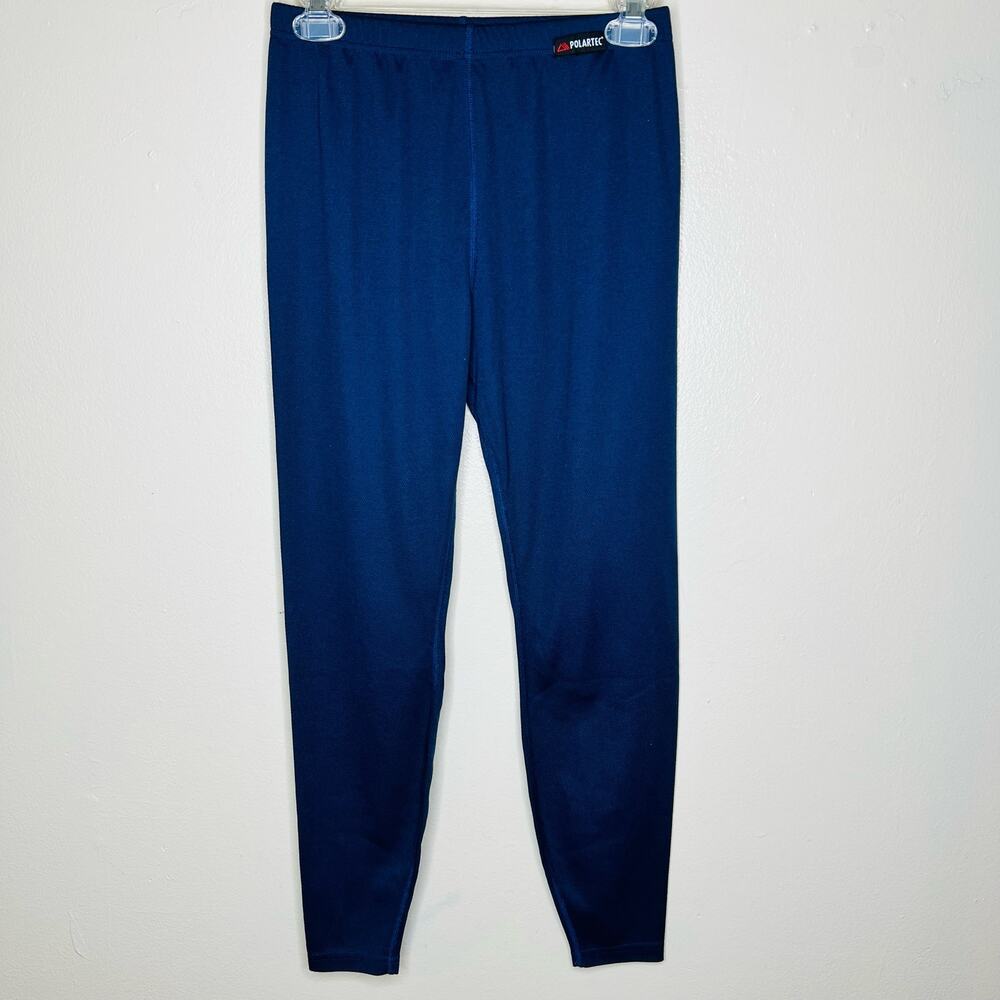 Cabela's Polartec Thermal Pants Small Navy Blue Long John Waffle Knit Base Layer